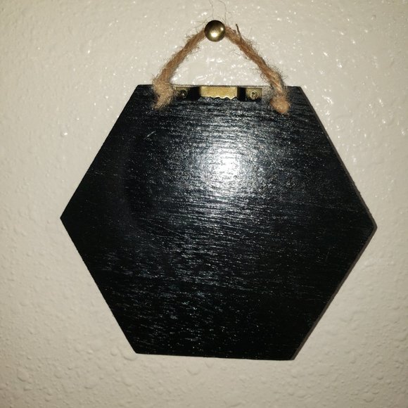 5" x 6" Lace & Heart Wall Decor Hand Crafted (One of a Kind) - Picture 2 of 2